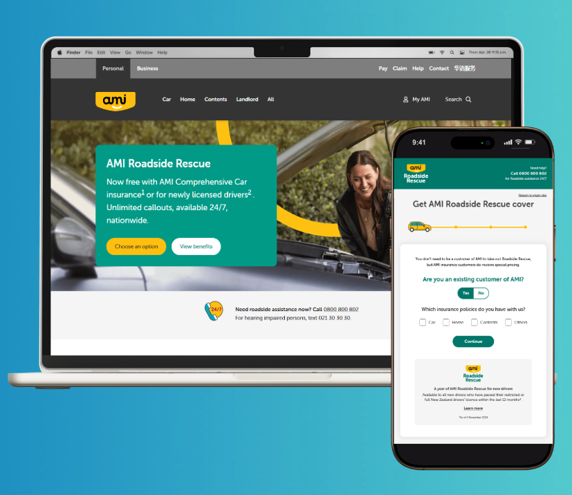 Seamless signups, stronger agency credibility — AMI Roadside Rescue